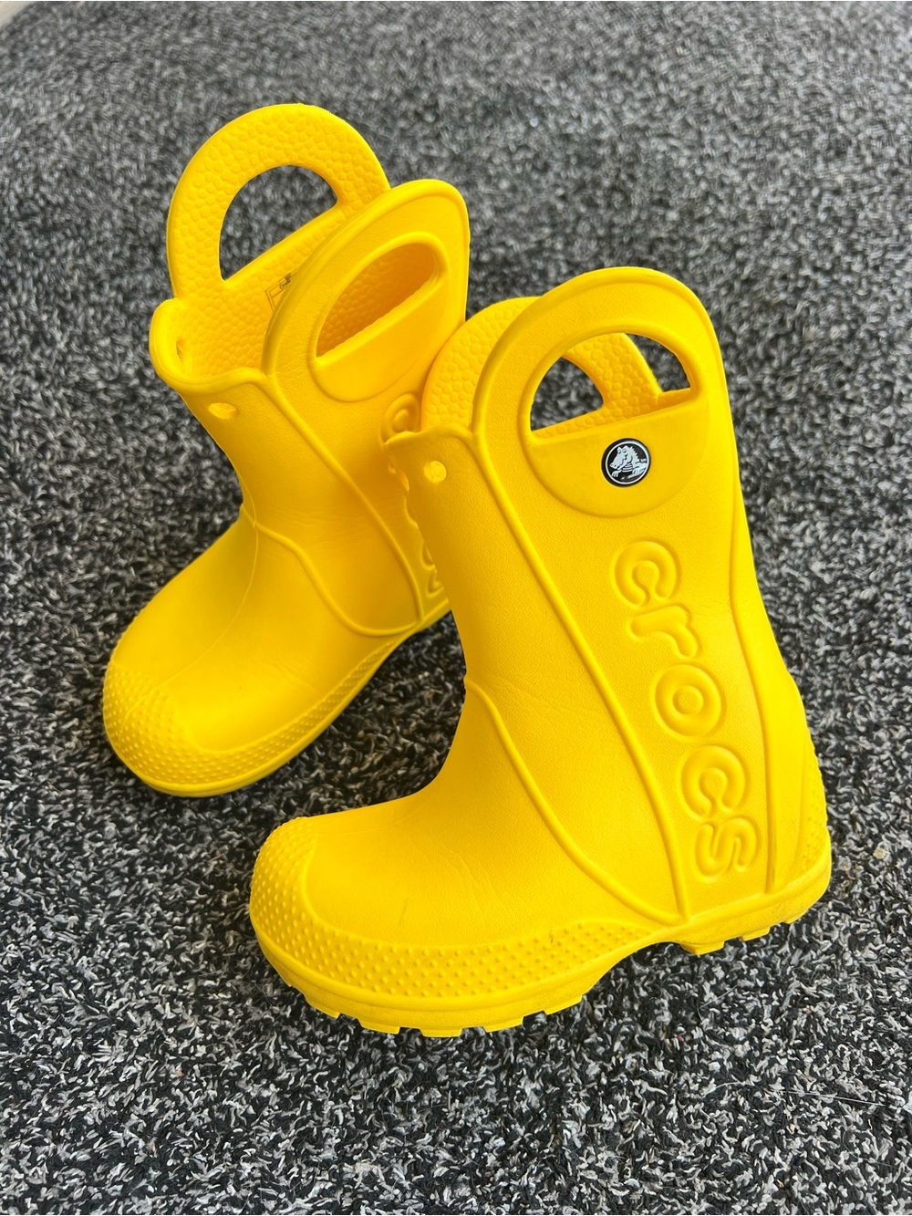 Crocs Kids' Handle It Rain Yellow Rain Boots Size C8